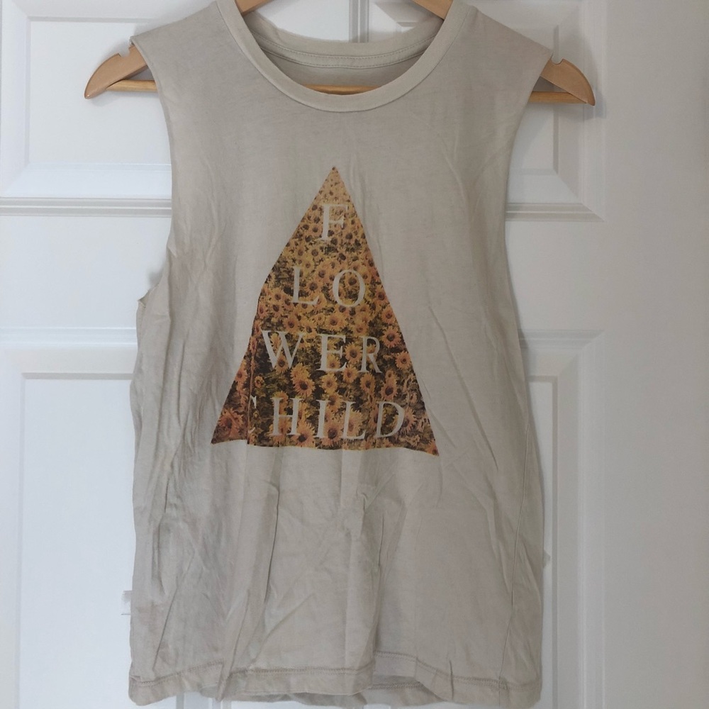 Brandy Melville flower child graphic tank